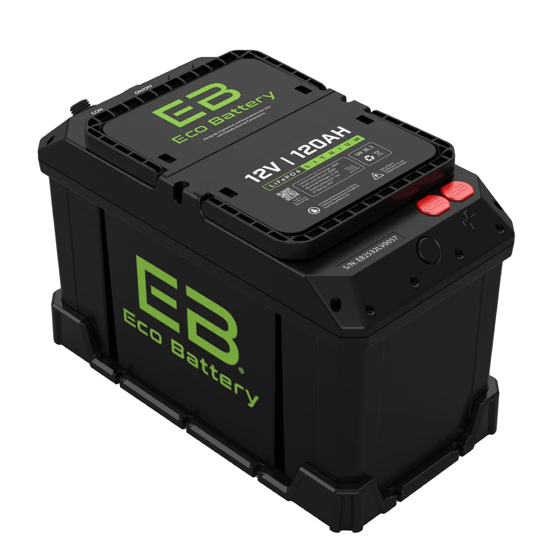 ECO Battery 12V 120Ah RV & Marine Lithium Battery