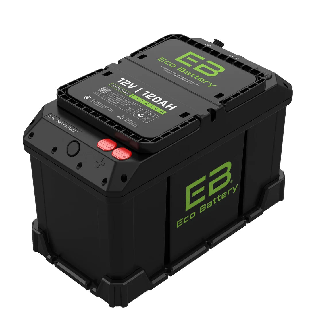 ECO Battery 12V 120Ah RV & Marine Lithium Battery