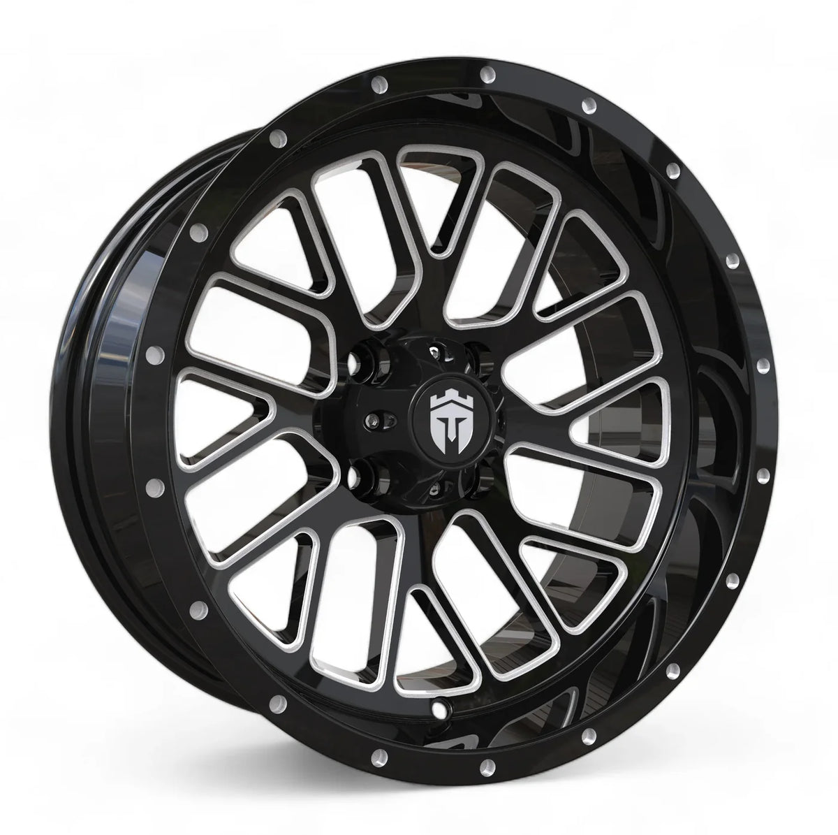 Empire Knight K2 15x7 Gloss Black Wheel with X Comp X/T Tire