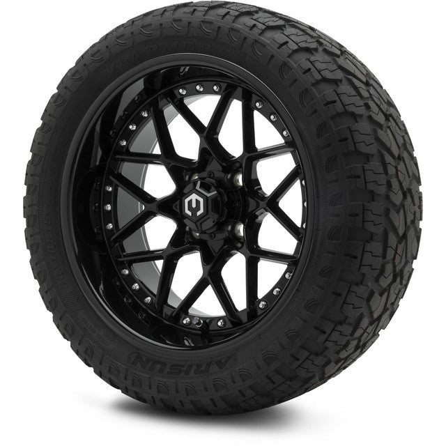 MODZ® 15" Formula Glossy Black Wheels & Off-Road Tires Combo