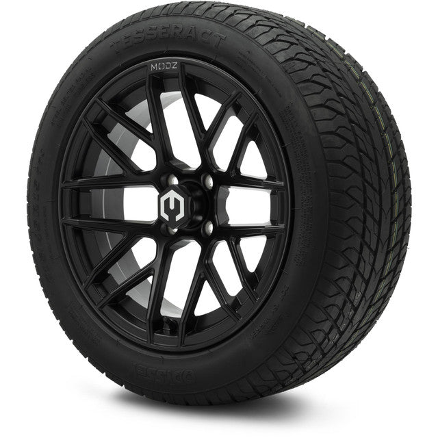 MODZ® 15" Matrix Matte Black Wheels & Street Tires Combo