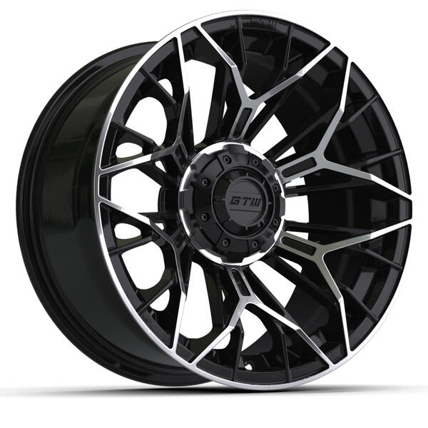 GTW Stellar Wheel, Black & Machined, 15x7