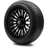 MODZ® Reaper Glossy Black 14" Golf Cart Wheel Combo - Street/Low Profile