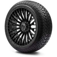 MODZ® Reaper Titanium Gunmetal 14" Golf Cart Wheel Combo - Street/Low Profile