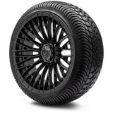 MODZ® Reaper Titanium Gunmetal 14" Golf Cart Wheel Combo - Street/Low Profile