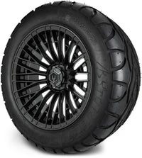 MODZ® Reaper Titanium Gunmetal 14" Golf Cart Wheel Combo - LIFTED