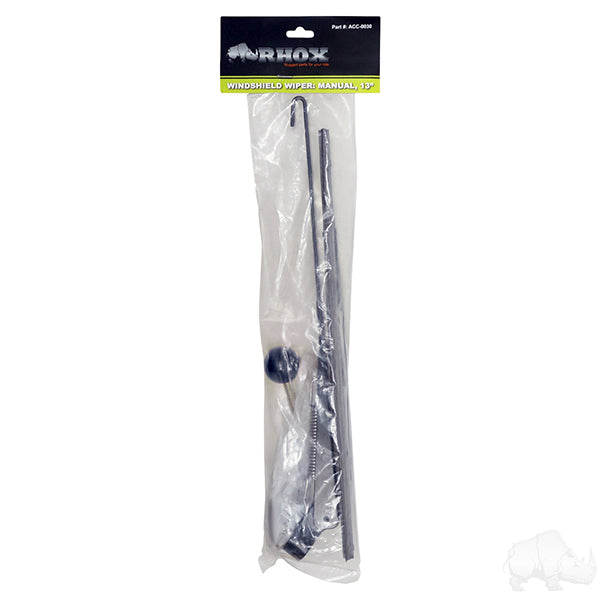 Windshield Wiper, Manual, 13"