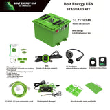 Bolt Energy 51V 105Ah, "Mini" High Output Golf Cart Lithium Battery Bundle