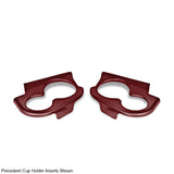 DoubleTake Sentry Dash Cup Holder Trim Set, Burgundy