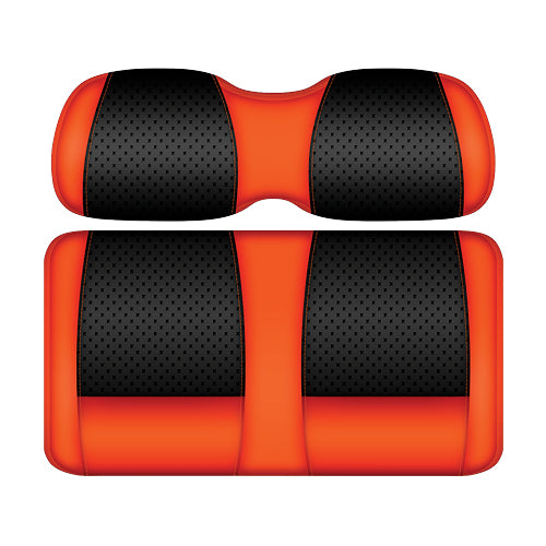 DoubleTake Clubhouse Series Rear Cushion Set, Universal, Black/Orange