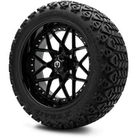 MODZ® 15" Formula Glossy Black Wheels & Off-Road Tires Combo