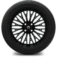 MODZ® Reaper Gloss Black 16" Golf Cart Wheel Combo - Street/Low Profile