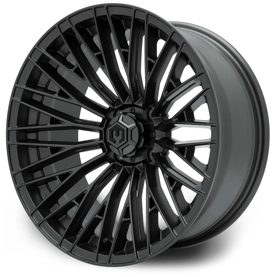 MODZ® Reaper Glossy Black 14" Golf Cart Wheel