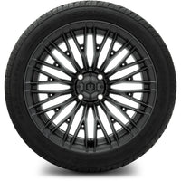 MODZ® Reaper Titanium Gunmetal 16" Golf Cart Wheel Combo - Street/Low Profile