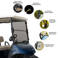 MODZ® Unbreakable Windshield, EZGO