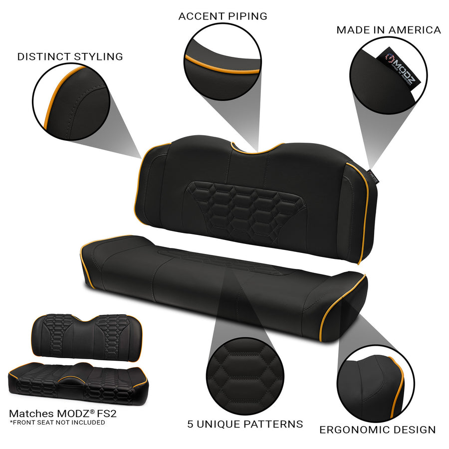 MODZ® RSC2 Custom Back Seat, Black Base