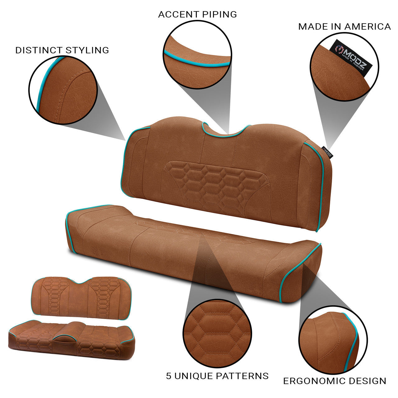 MODZ® RSC2 Custom Back Seat, Brown Base