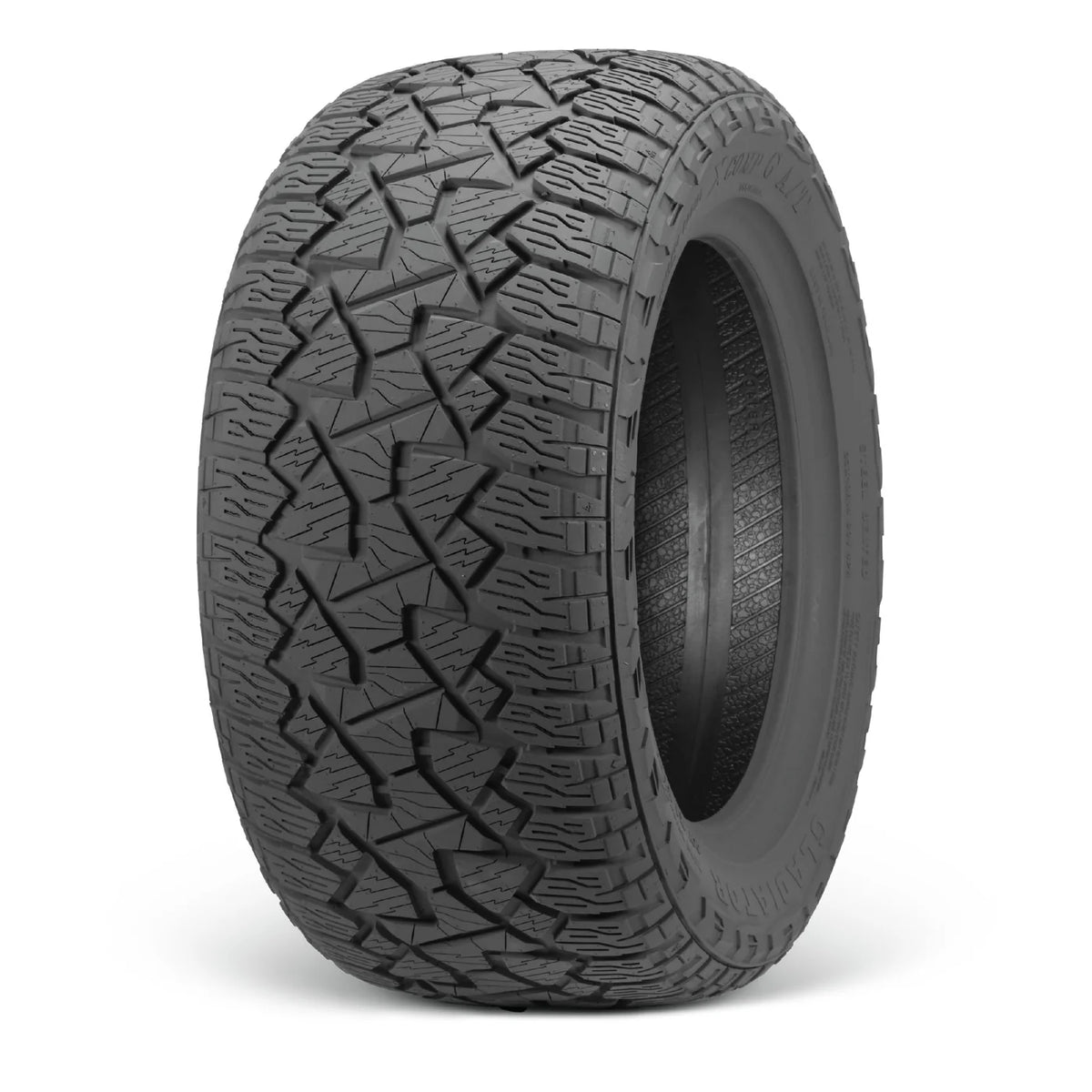 Empire Knight K2 15x7 Gloss Black with Milled Accents Wheel with X Comp A/T Tire 23x10R15