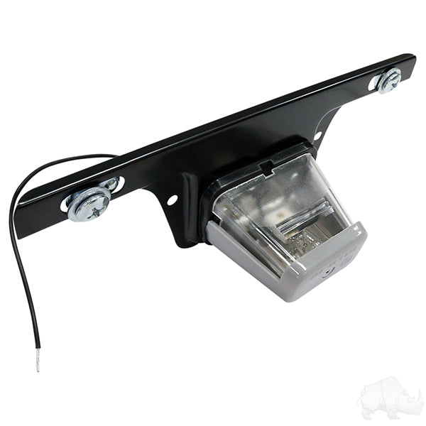 License Plate Bracket w/ Light, Surface Mount