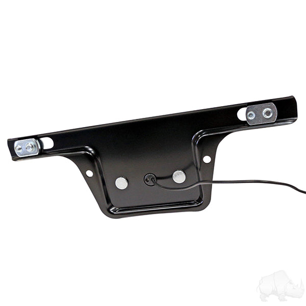 License Plate Bracket w/ Light, Surface Mount