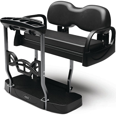 Doubletake MAX 5+ Golf Cart Rear Seat, Custom Cushions, EZGO TXT