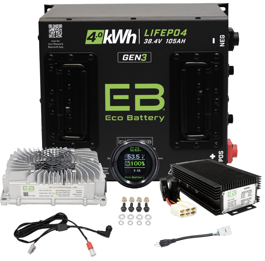 ECO Battery 38V 105Ah Battery Bundle, Yamaha G1-G16