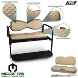 Modz Flip4 RS Custom Golf Cart Rear Seat Kit, Khaki Base