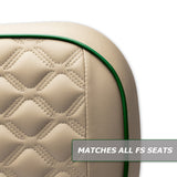 Modz RC Custom Rear Seat Covers, Khaki Base