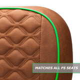 Modz RC Custom Rear Seat Covers, Rust Base