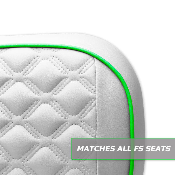 Modz RC Custom Rear Seat Covers, White Base