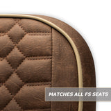 Modz RC Custom Rear Seat Covers, Brown Base