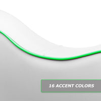 Modz RC Custom Rear Seat Covers, White Base