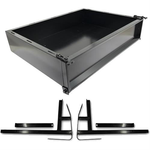 GTW Cargo Box Kit, Black, Steel, EZGO TXT/T48, 1994.5+
