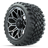 GTW Bravo Matte Gray Wheels 15x7 with 23x10-R15 Nomad All-Terrain Tires
