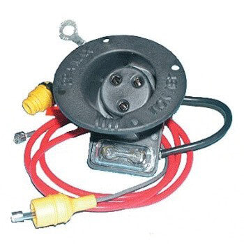 Charger Receptacle with Fuse Kit, Club Car DS, 48V, 1995+