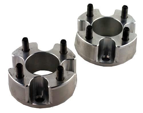 Jake's Aluminum Wheel Spacer, 2", Set of 2