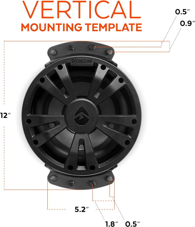 ECOXGEAR SoundExtreme ES08 Amplified Subwoofer