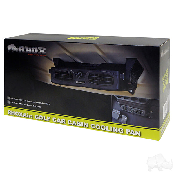 RHOXAir, 48V Golf Car Cabin Cooling Fan