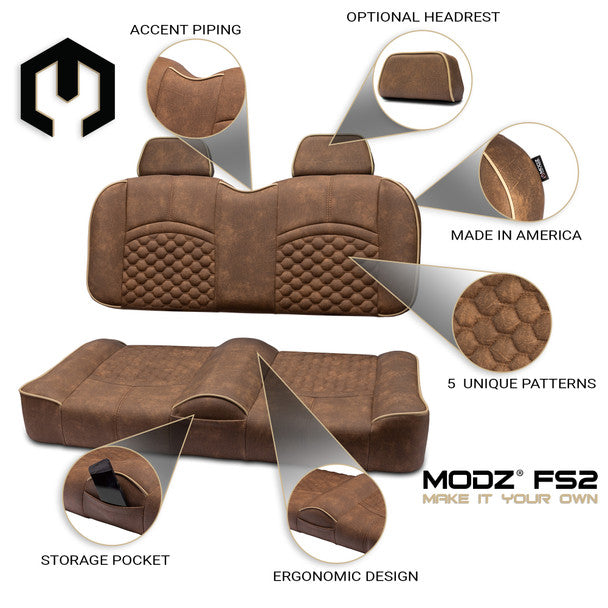 Modz FS1 Custom Front Seat, Brown Base