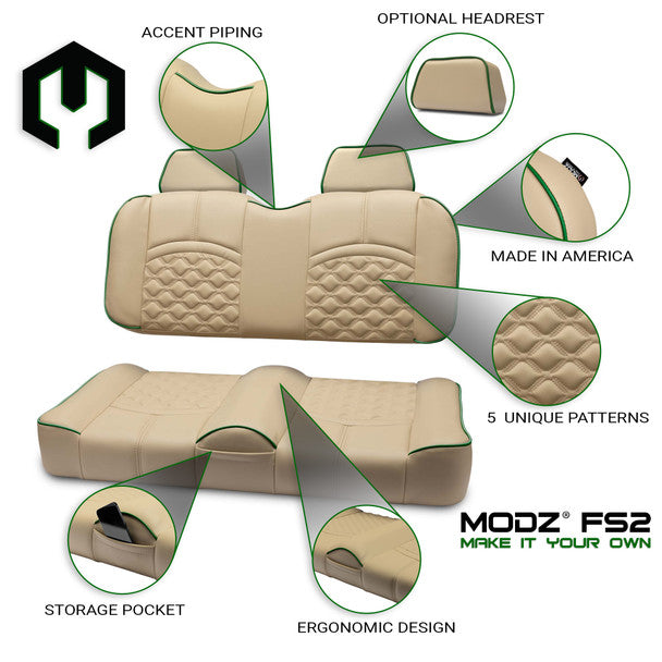 Modz FS1 Custom Front Seat, Khaki Base