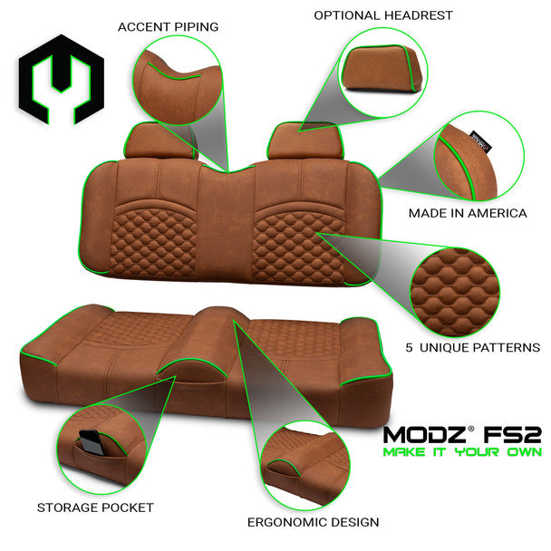 Modz FS1 Custom Front Seat, Rust Base