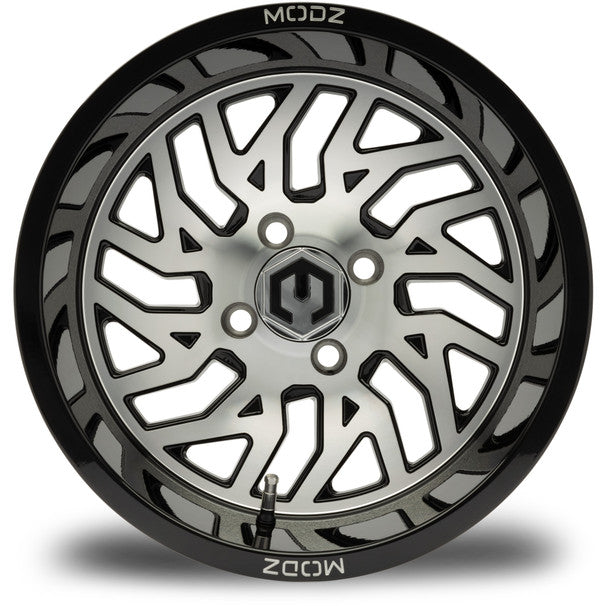 MODZ® Carnage Machined Black 14" Golf Cart Wheel