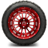 T&W Combo - MODZ® 14" Assassin Brushed Red with Ball Mill Wheels