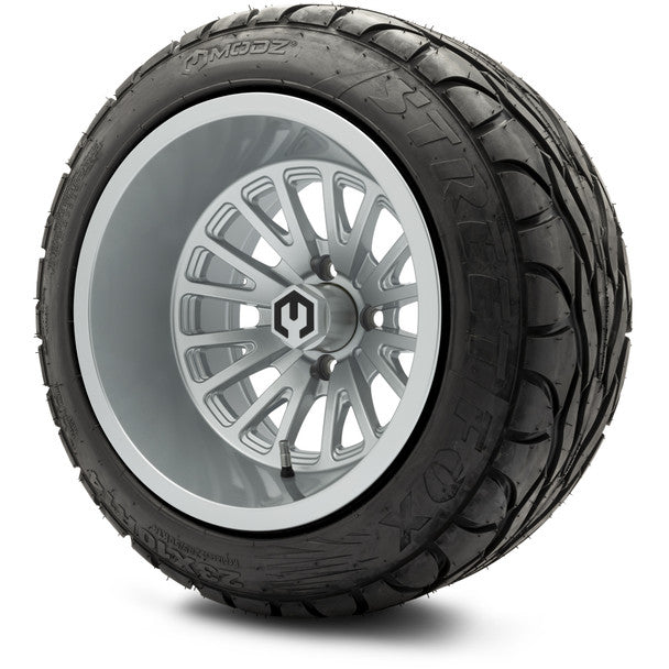 T&W Combo - MODZ® 14" Assassin Glossy Silver Wheels