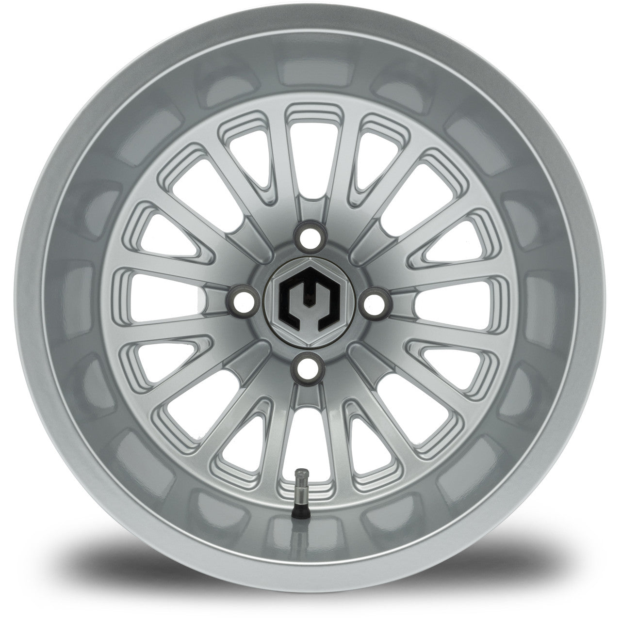MODZ® Assassin Glossy Silver 14" Golf Cart Wheel