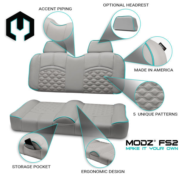 Modz FS1 Custom Front Seat, Gray Base