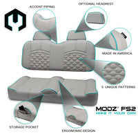 Modz FS1 Custom Front Seat, Gray Base