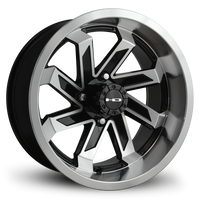 HPD HD Golf Saw Wheel, Gloss Black/Full Machined, 12" or 14"
