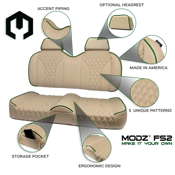 Modz FS2 Custom Front Seat, Khaki Base