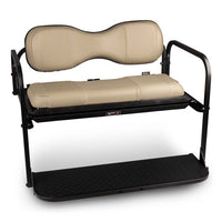 Modz Flip4 RS Custom Golf Cart Rear Seat Kit, Khaki Base